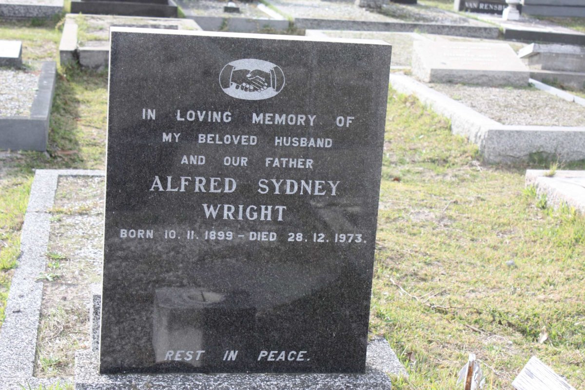 WRIGHT Alfred Sydney 1899-1973