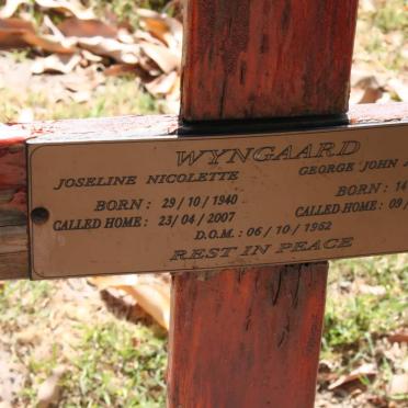 WYNGAARD George John Abraham 1939-2007 &amp; Joseline Nicolette 1940-2007