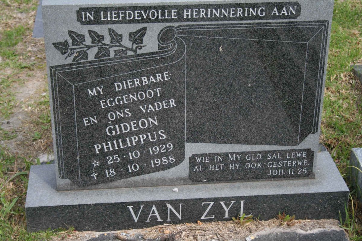 ZYL Gideon Philippus, van 1929-1988