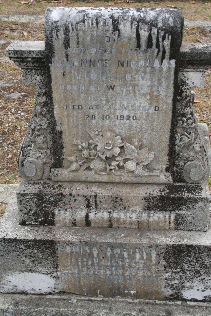 VLOK Johannes Nicolaas 1846-1920 & Louisa Adriana 1848-1927