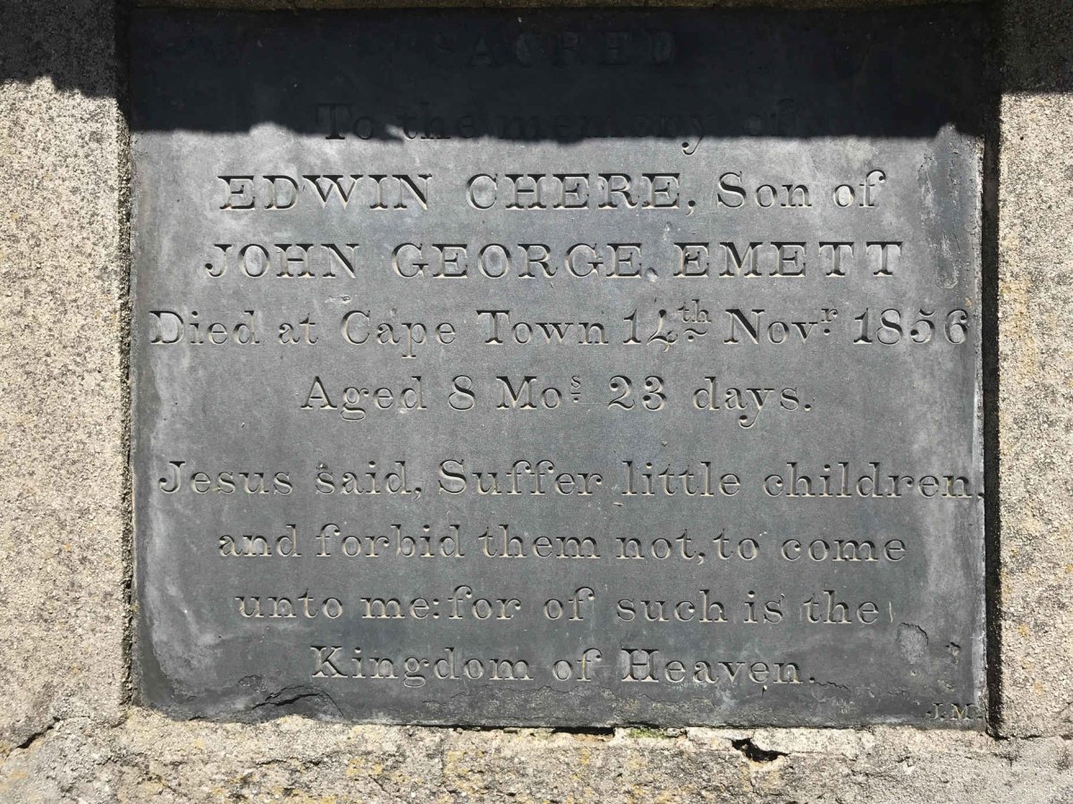 EMETT Edwin Cheere -1850 & Anna Cornelia -1846 :: EMETT Edwin Cheere 1856-1856