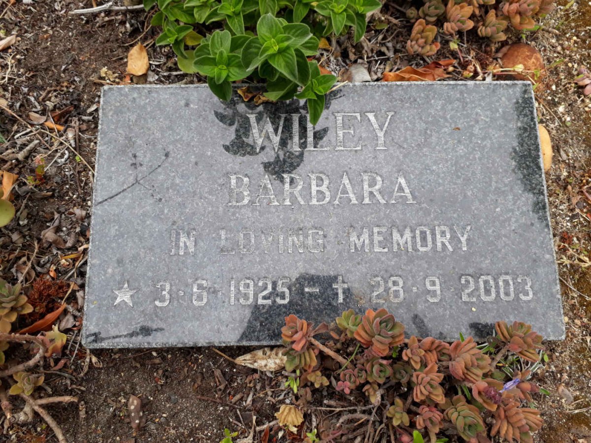 WILEY Barbara 1925-2003
