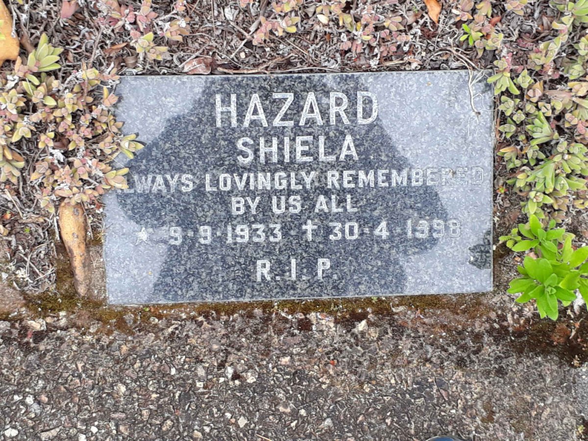 HAZARD Shiela 1933-1998
