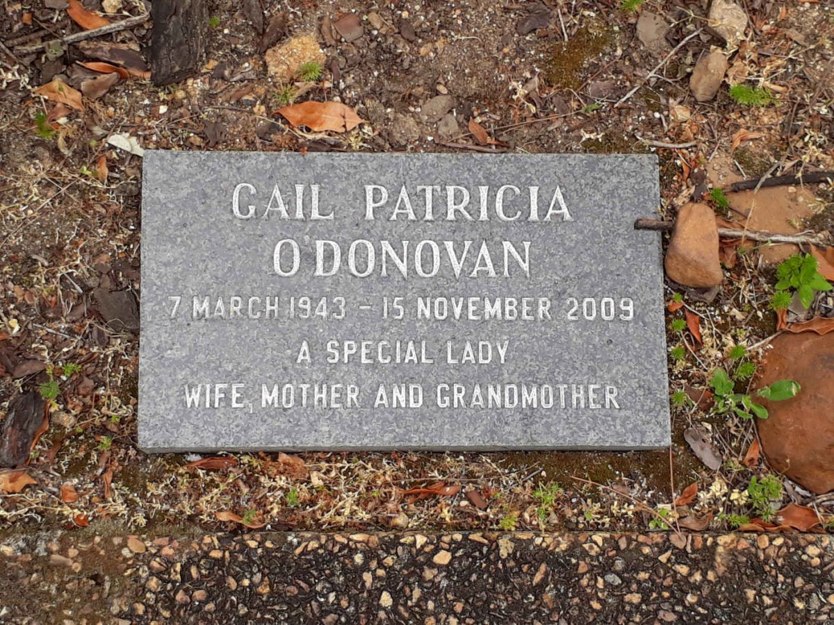 O'DONOVAN Gail Patricia 1943-2009