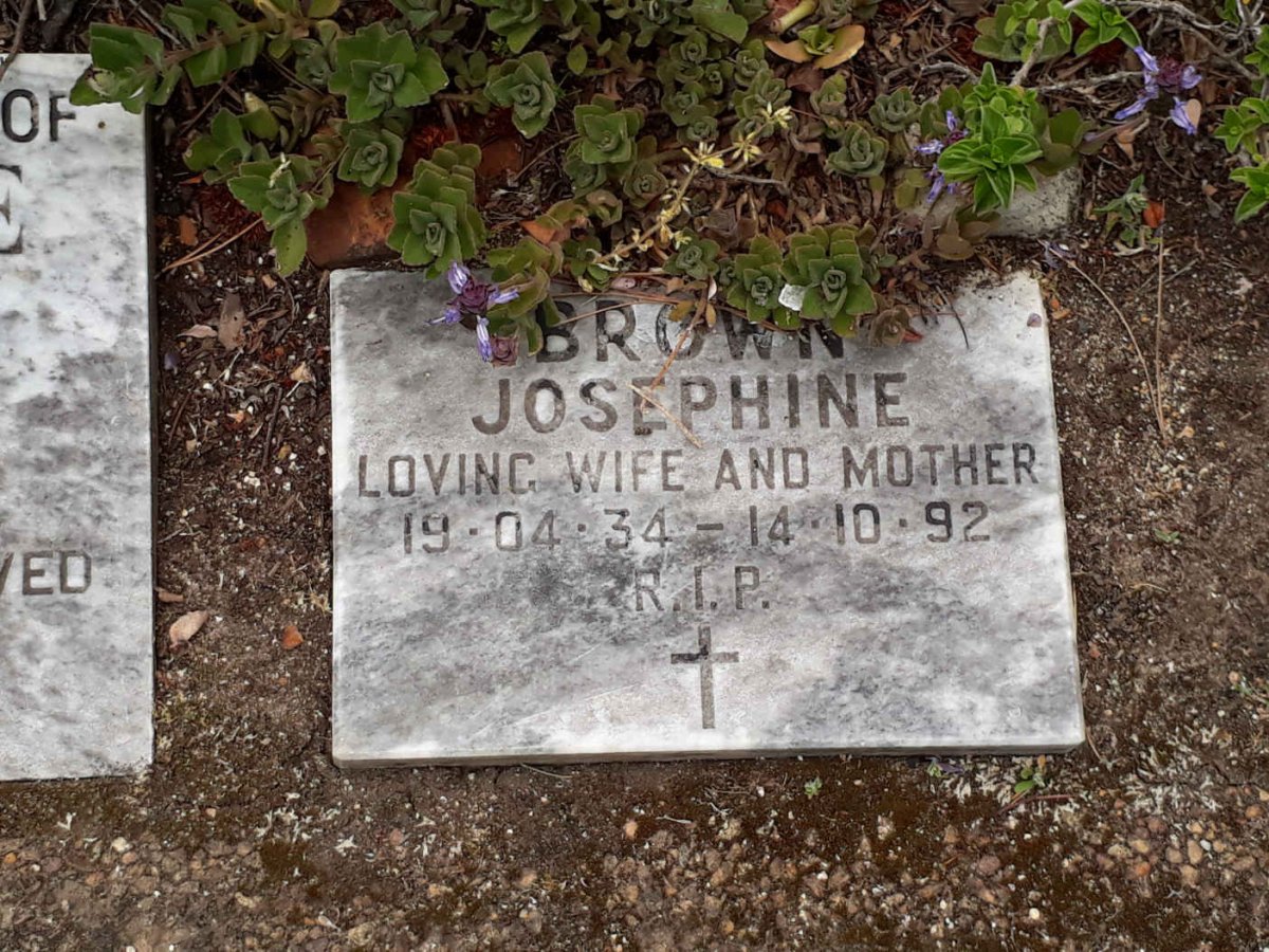 BROWN Josephine 1934-1992