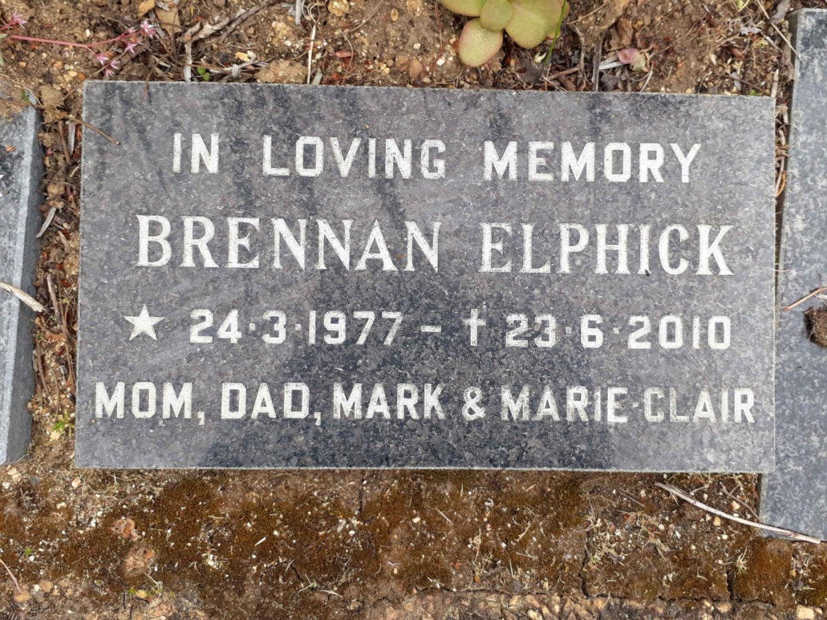 ELPHICK Brennan 1977-2010