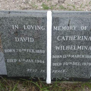ATKINS David 1889-1964 &amp; Catherina Wilhelmina 1896-1979