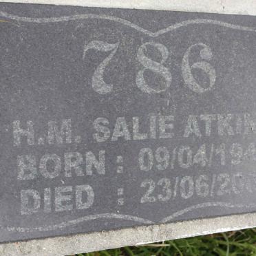 ATKINS Hadjie M. Salie 1942-2001