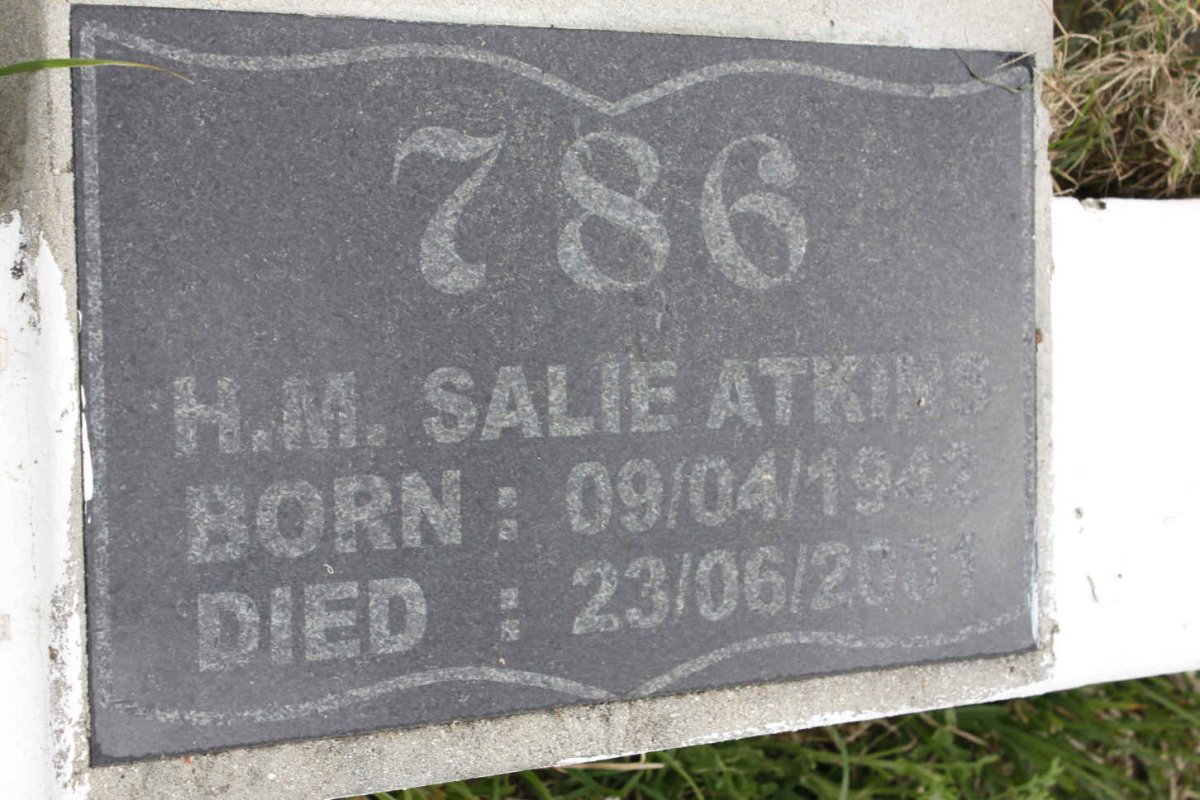 ATKINS Hadjie M. Salie 1942-2001