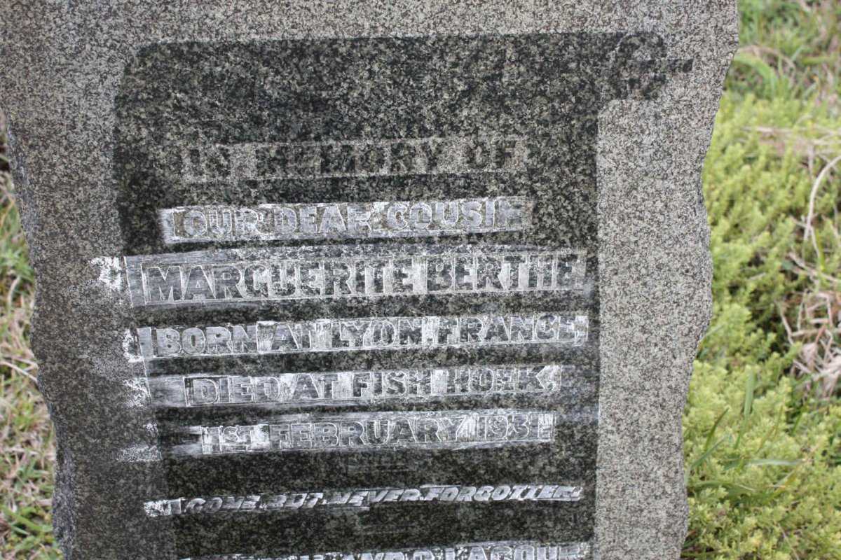 BERTHE Marguerite  -1981