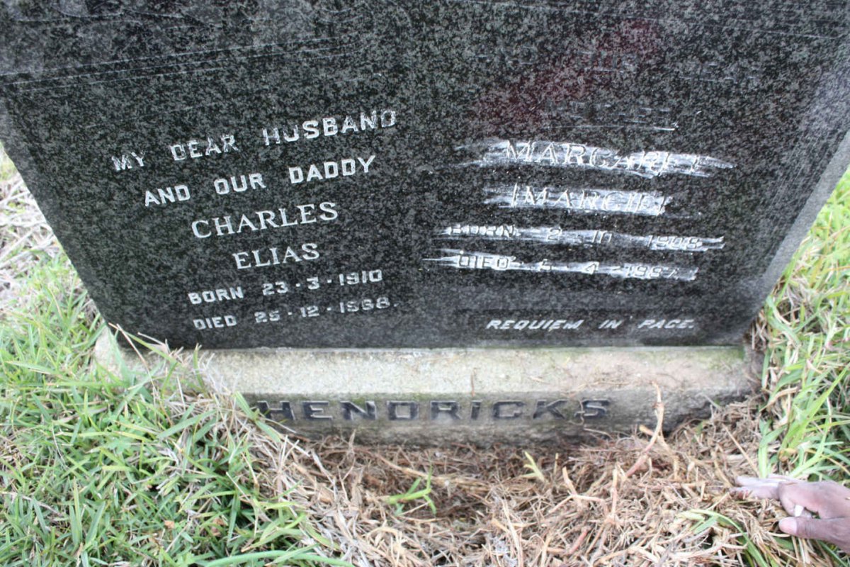 HENDRICKS Charles Elias 1910-1968 &amp; Margaret 1908-199?