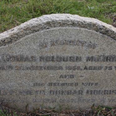 MORRISON Thomas Holburn -1956 &amp; Elizabeth DUNBAR -1957