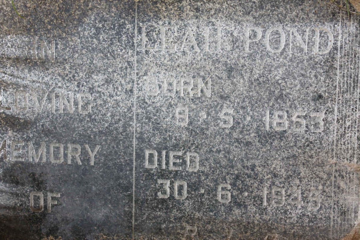 POND Leah 1853-1945