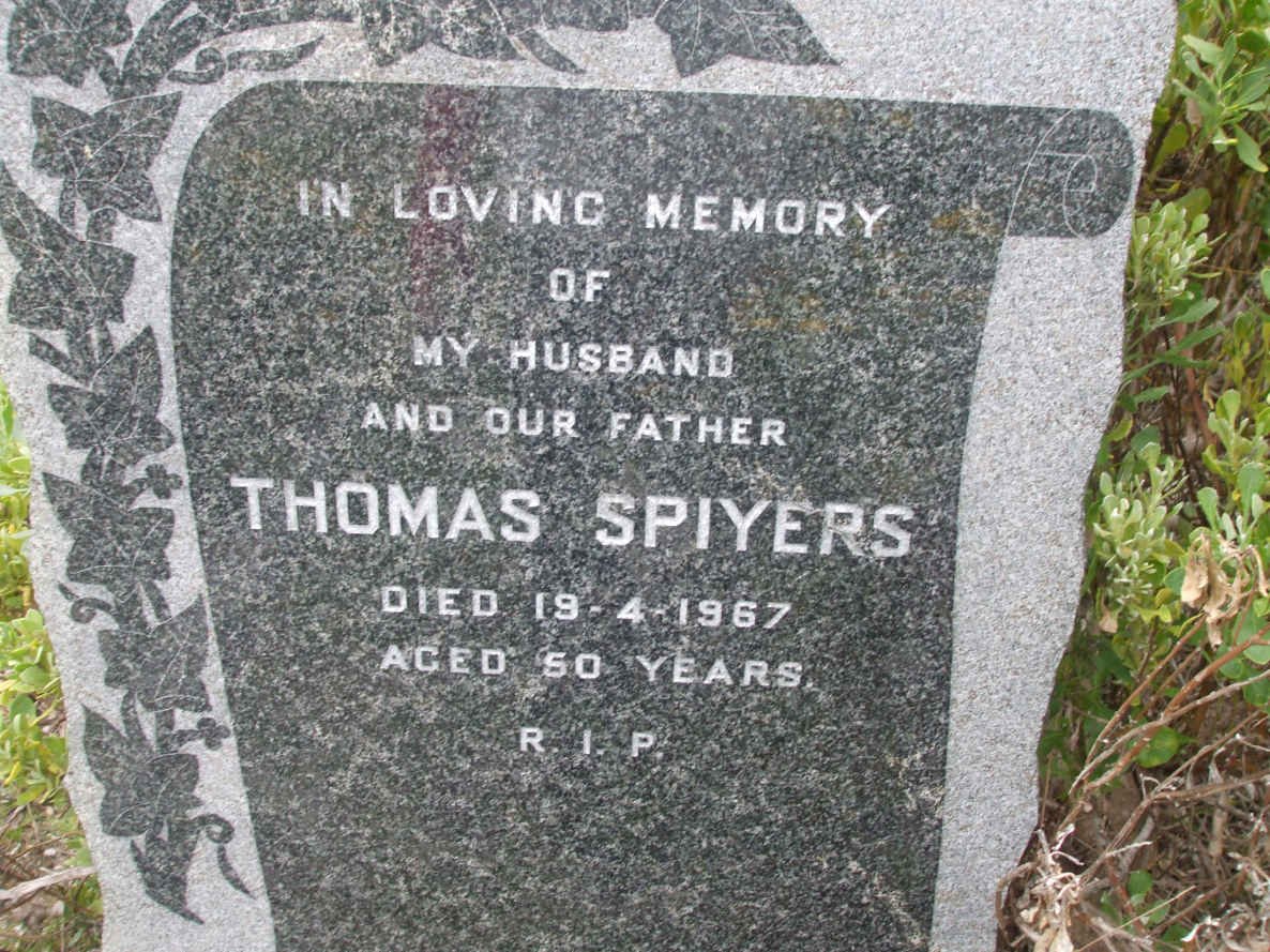 SPIYERS Thomas -1967