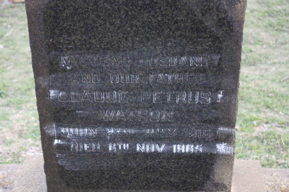 WATSON Claude Petrus 1919-1965