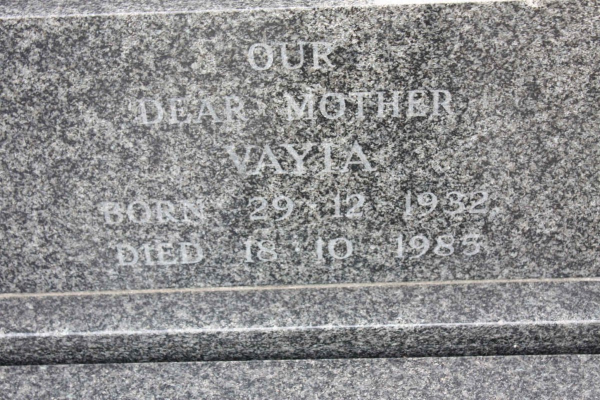 ZANNOS Vayia 1932-1985