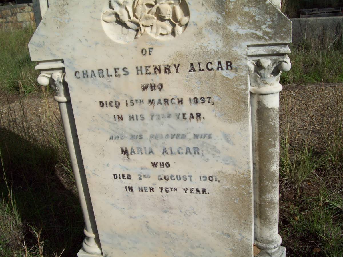 ALCAR Charles Henry -1897 &amp; Maria -1901