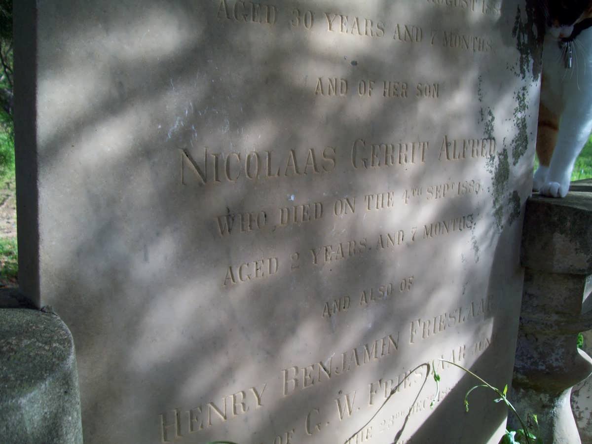BLERK Nicolaas Gerrit Alfred, van -1885 :: FRIESLAAR Henry Benjamen -18??