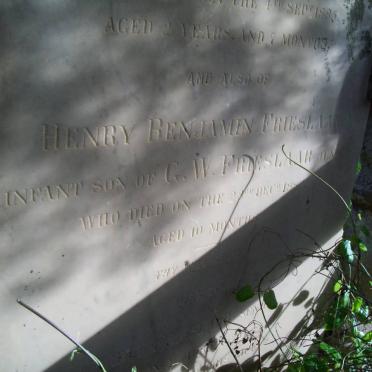 FRIESLAAR Henry Benjamen -188?