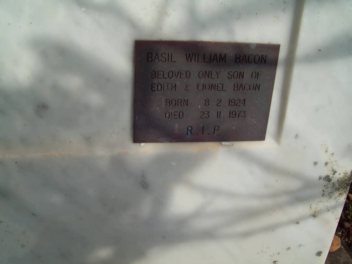 BACON Basil William 1924-1973