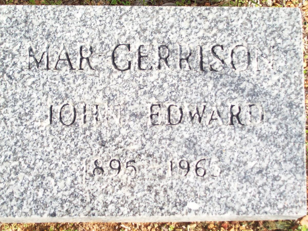 GERRISON, Mar Edward  1895-1965