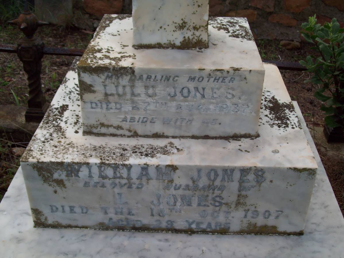 JONES William -1907 &amp;  Lulu -1937