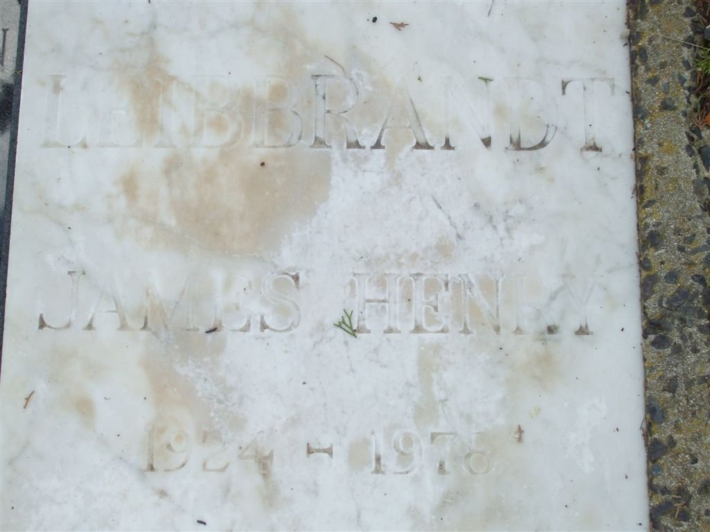 LEIBBRANDT James Henry 1924-1976