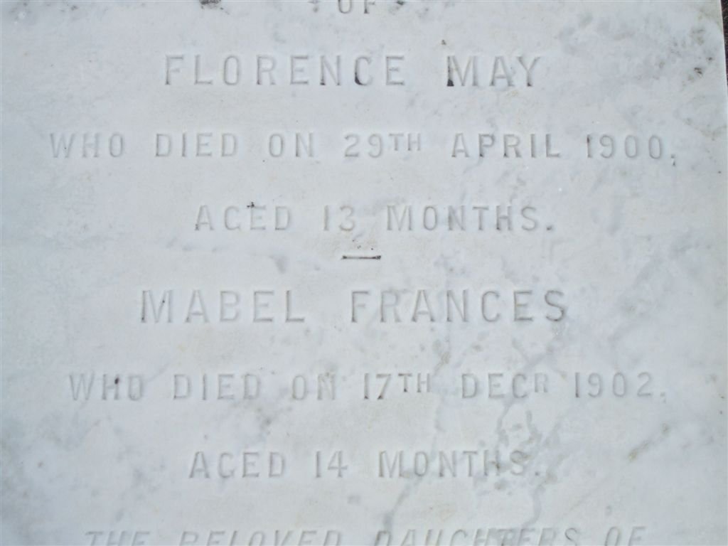 LEWIS Florence May -1900 :: LEWIS Mabel Francis -1902
