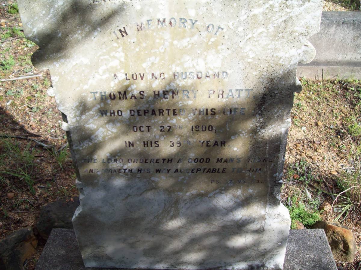 PRATT Thomas Henry -1900