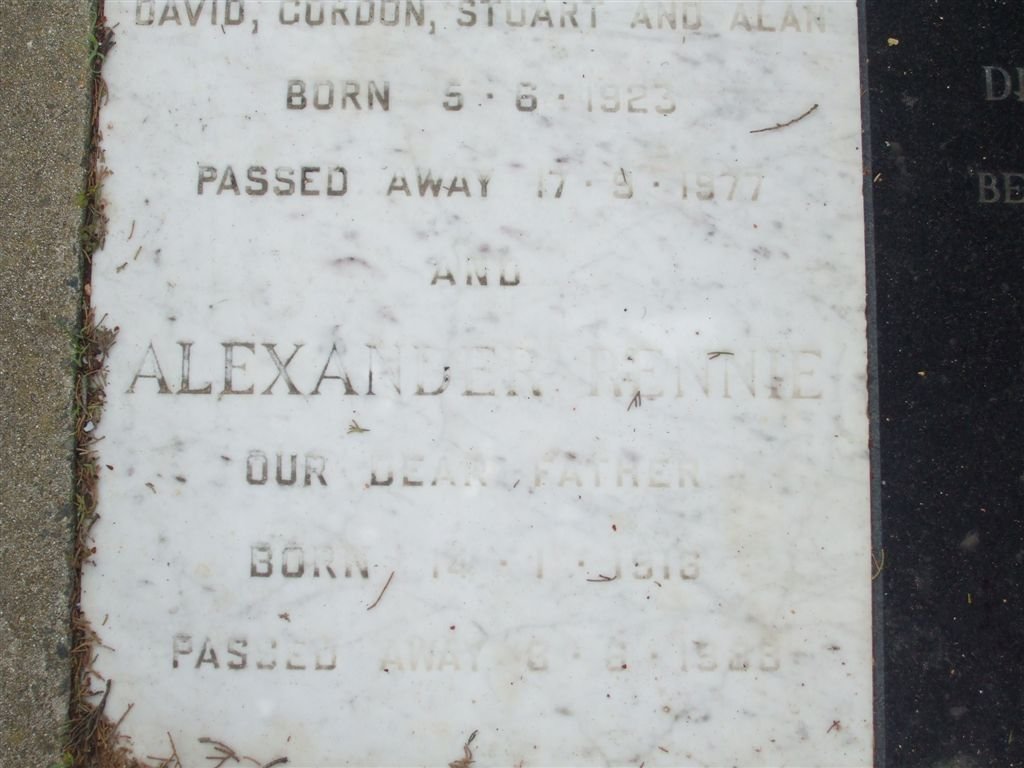 RENNIE Alexander 1916-1988