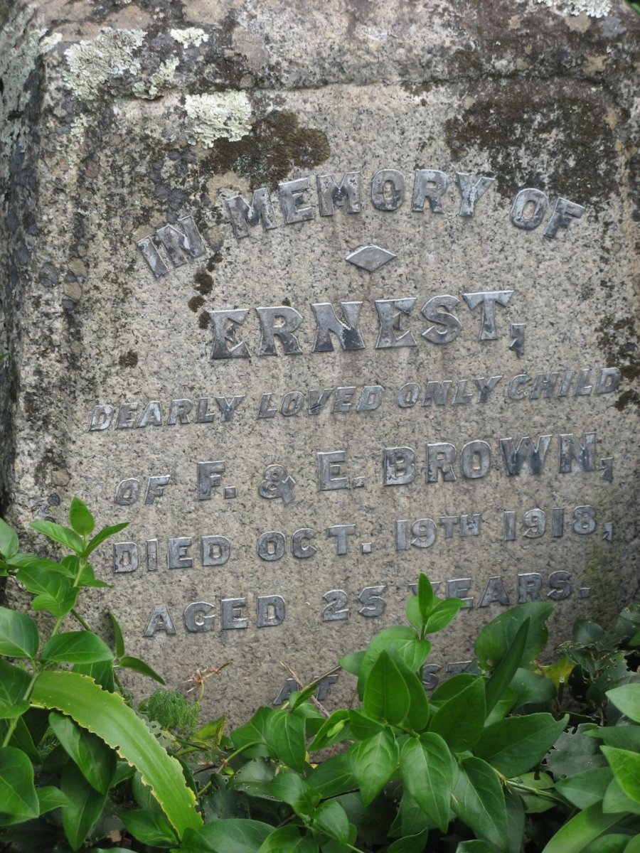 BROWN Ernest -1918