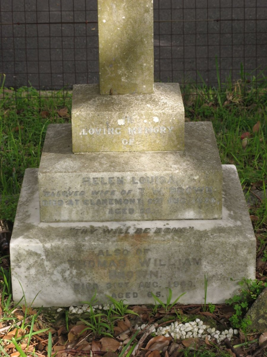 BROWN Thomas William -19?0 &amp; Helen Louisa -19??