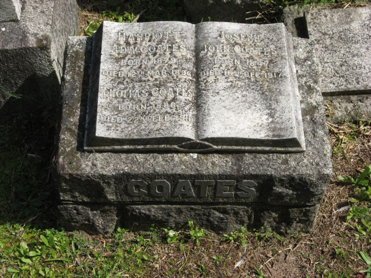 COATES Joseph John 1847-1917 :: COATES Harriott Ada 1879-1896 :: COATES Thomas 1886-1910