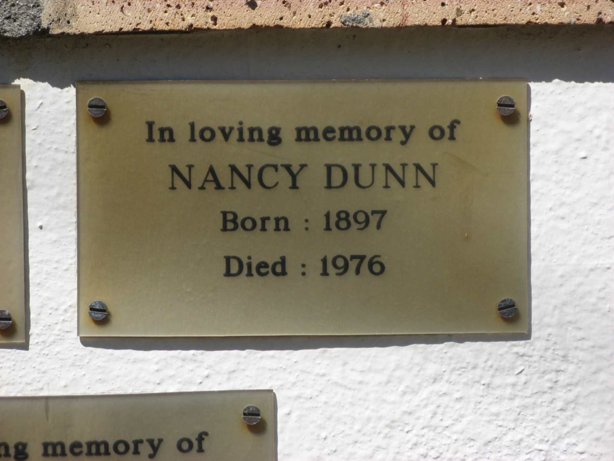 DUNN Nancy 1897-1976