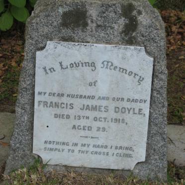 DOYLE Francis James -1918