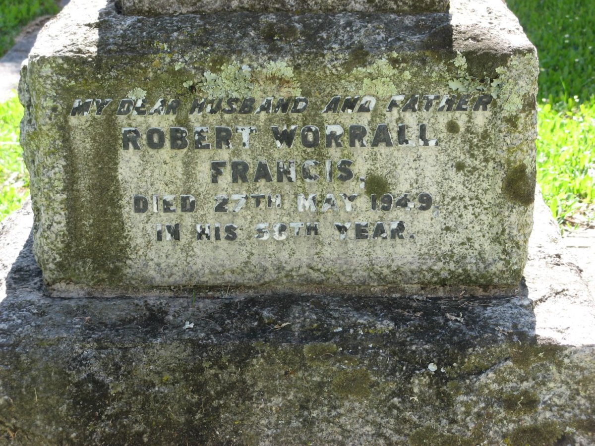 FRANCIS Robert Worrall -1949