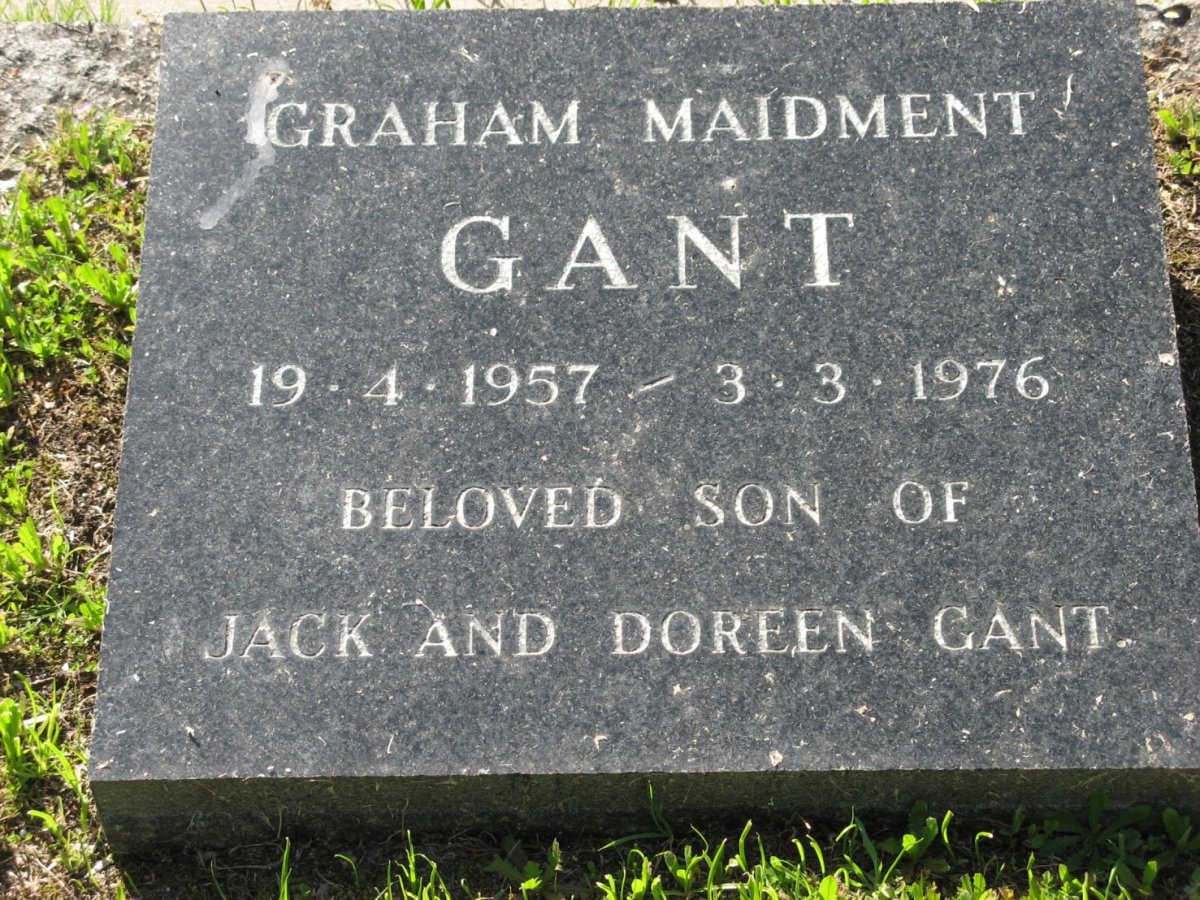 GANT Graham Maidment 1957-1976