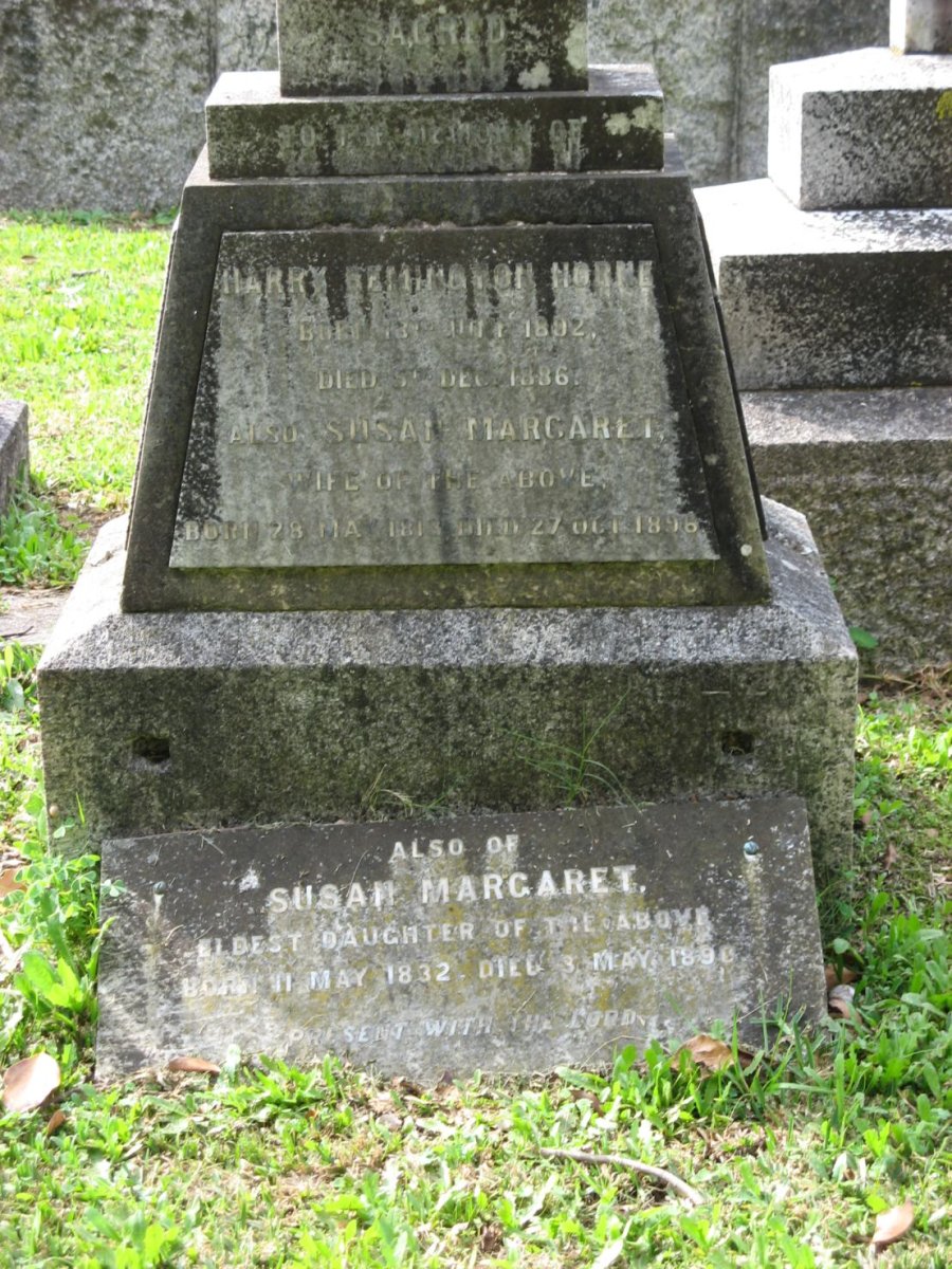 HORNE Harry Remington 1802-1886 &amp; Susan Margaret 1813-1896 :: HORNE Susan Margaret 1832-1890