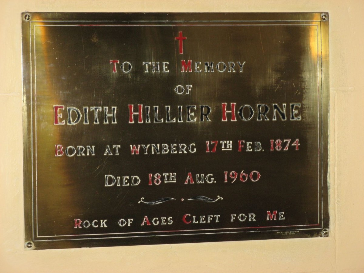 HORNE Edith Hillier 1874-1960