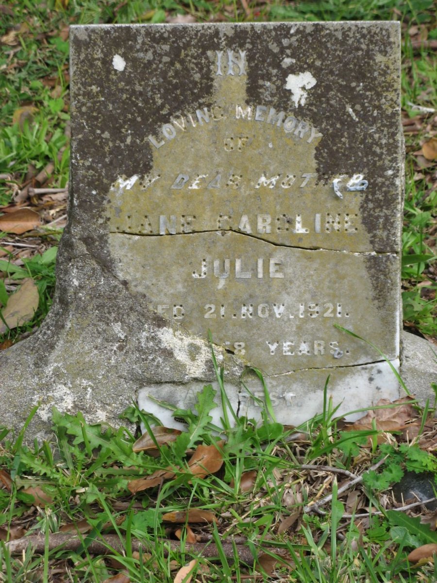 JULIE Jane Caroline -1921