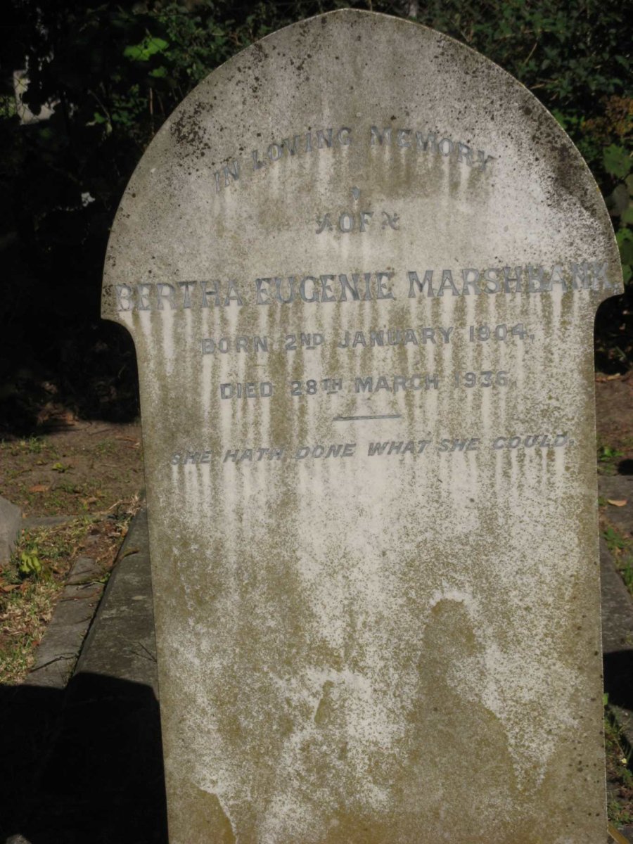 MARSHBANK Bertha Eugenie 1904-1936