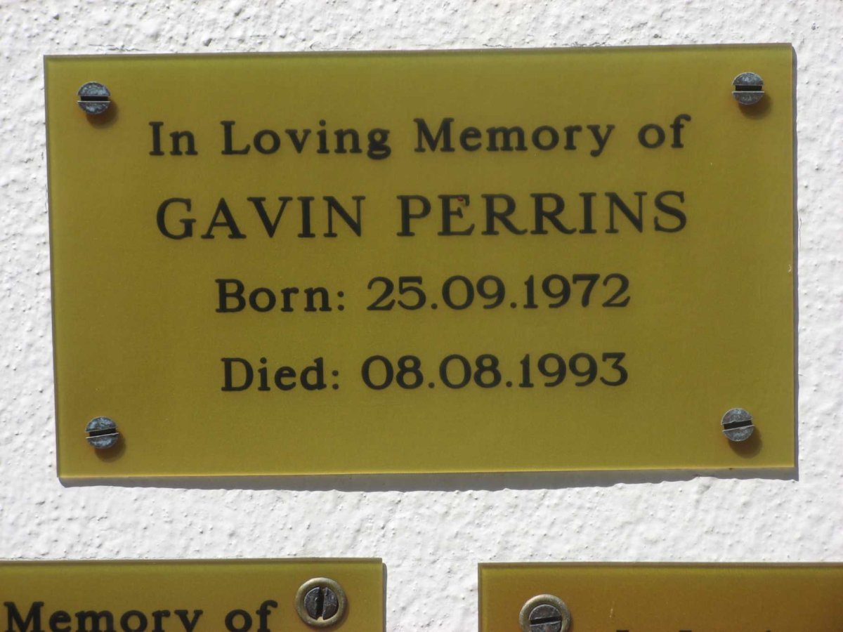 PERRINS Gavin 1972-1993