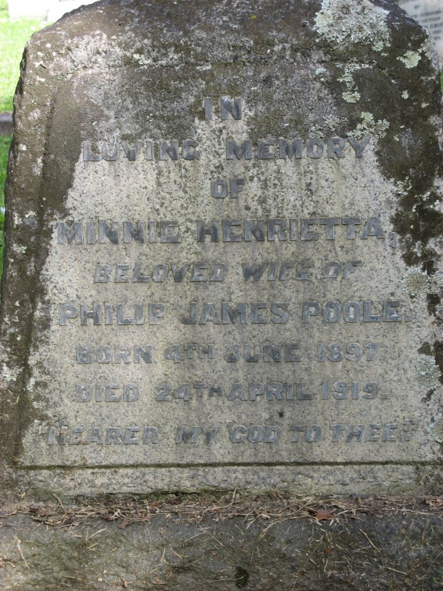POOLE Winnie Henrietta 1897-1919