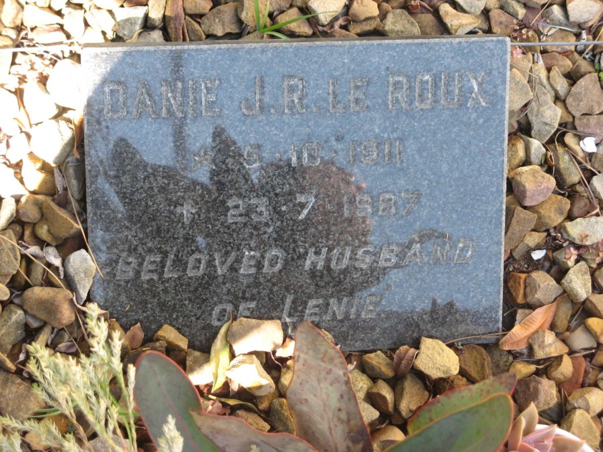 ROUX Danie J.R., le 1911-1987