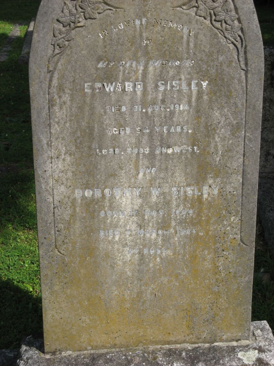 SISLEY Edward -1914 &amp; Dorothy W. 18?4-1954