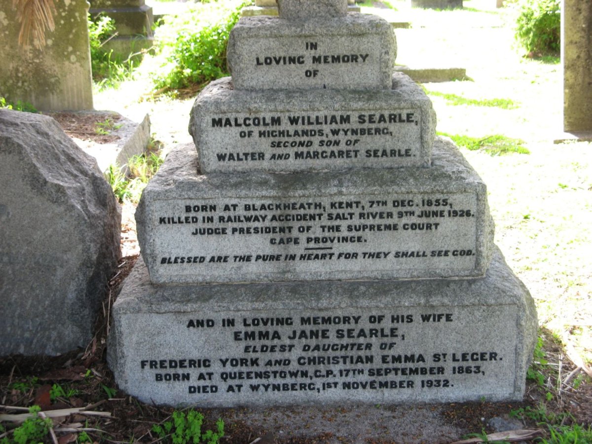 SEARLE Malcolm William 1855-1926 &amp; Emma Jane 1863-1932