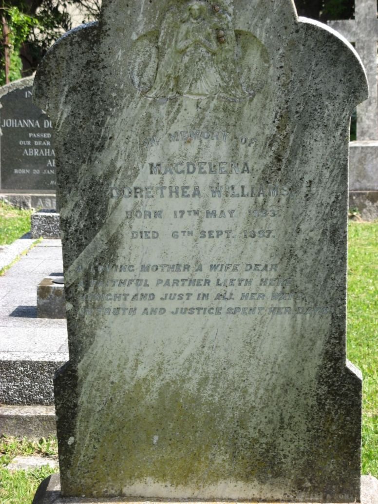 WILLIAMS Magdelena Dorethea 1833-1897
