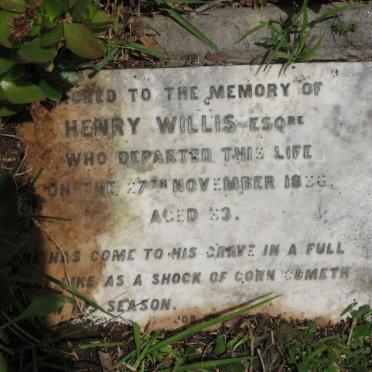 WILLIS Henry -1836