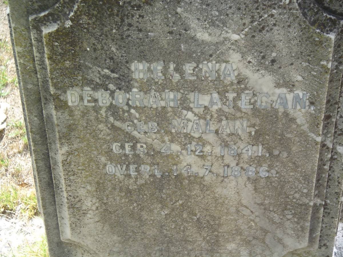 LATEGAN Helena Deborah nee MALAN 1841-1886
