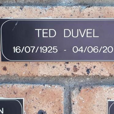 DUVEL Ted 1925-2017